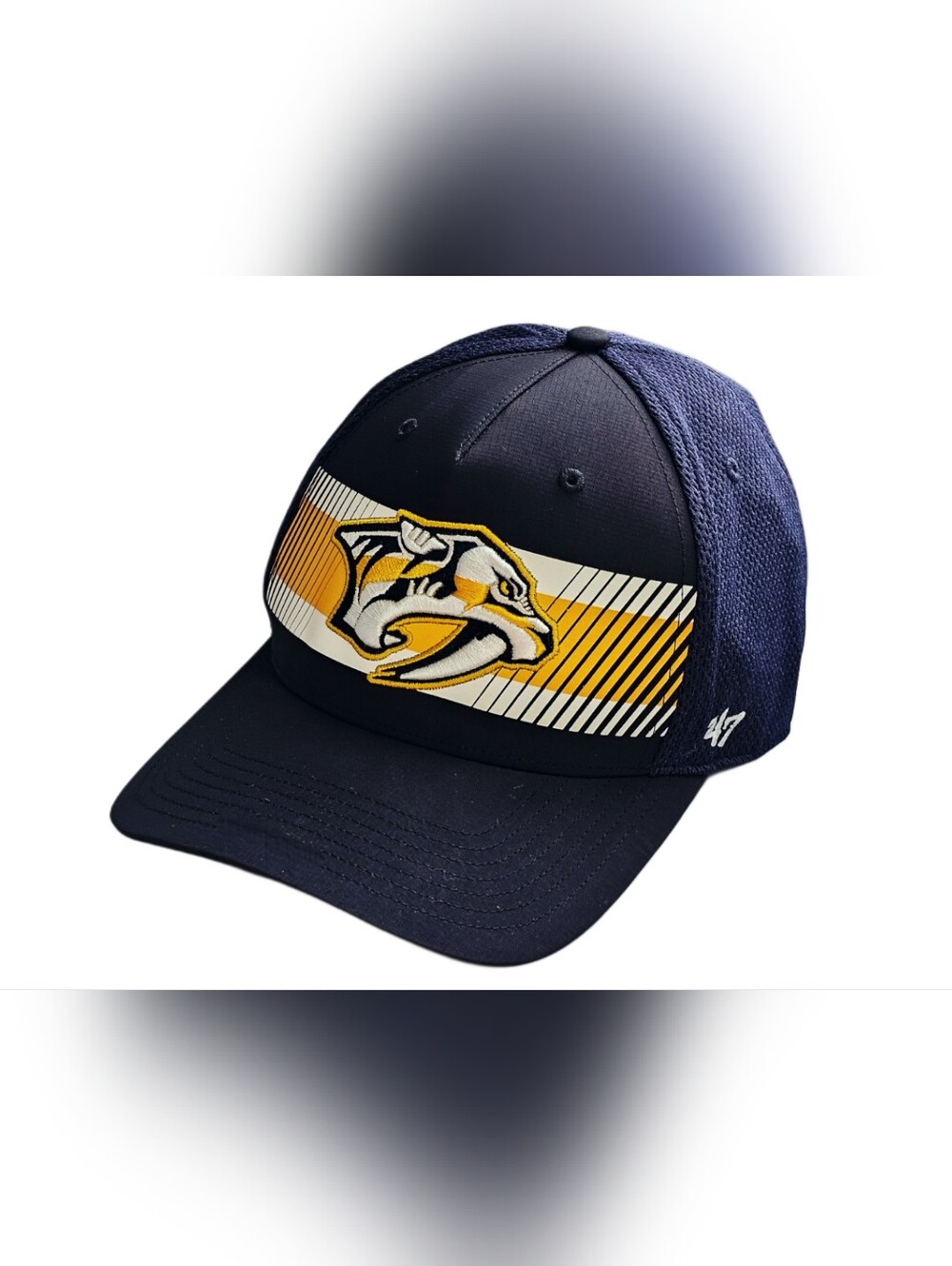​47 Brand Nashville Predators NHL Hat Navy Blue Mesh Back Trucker Cap OSFA Adult